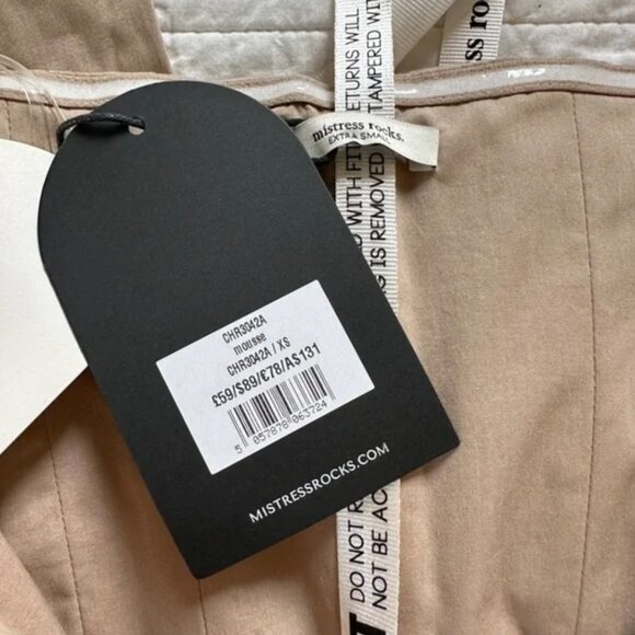 Mistress Rock Mousse Strapless Jumpsuit Corset NEW - Picture 2 of 7